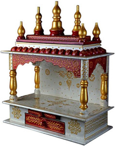 जयपुर लेन Mandir सॉलिड वुड घर का मंदिर