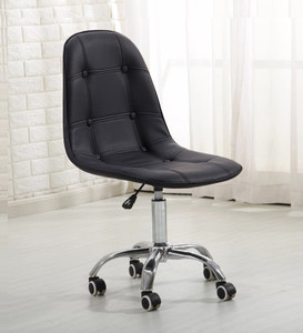 Deal Dhamaal Charles Jacobs Office Swivel Chair with Adjustable Height Button in Black Color Leatherette Office Conference Chair