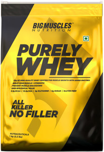 BIGMUSCLES NUTRITION Purely | Isolate Matrix 25g Protein, 12.2g EAA, 4g Glutamine, 0g Sugar Whey Protein