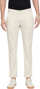 Byford by Pantaloons Slim Fit Men Beige Trousers