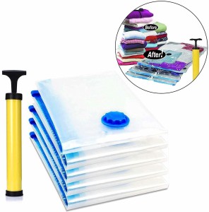 Hanging Vacuum Storage Bags, Reusable Hanging Compressible Storage Bag Space  Saver Bags with Hand Pumps, Upgrade Clothes Vacuum Seal Storage Bag for  Suits Dress Jackets,1pcs L 