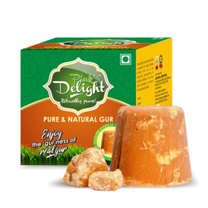 Pink Delight 100% Pure and Natural Gur (Jaggery) Block Jaggery