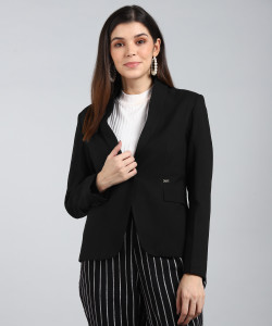 PARK AVENUE Solid Single Breasted Formal Women Blazer Buy PARK