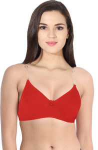 TEENY BOPPER T-Shirt Bra with Transparent Strap Women T-Shirt Non Padded Bra