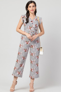 SLENOR Floral Print Women Jumpsuit