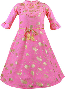 Wishkaro Girls Midi/Knee Length Casual Dress