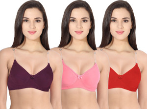 TEENY BOPPER T-Shirt Bra with Transparent Strap Women T-Shirt Non Padded Bra