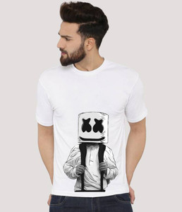 Deccan Store Printed Men Round Neck White T-Shirt