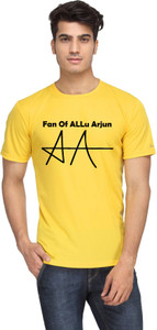 Deccan Store Printed Men Round Neck Yellow T-Shirt