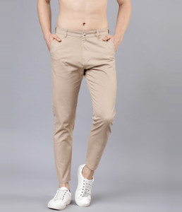 HIGHLANDER Slim Fit Men Beige Trousers