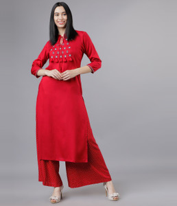 विशुध महिलाओं के लिए  कुर्ता और पलाज़ो सेट