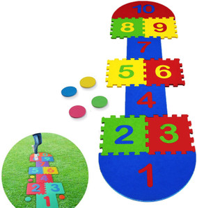 BESTON Hopscotch Playmat Foam Interlocking Puzzle Floor Mat For Kids ...