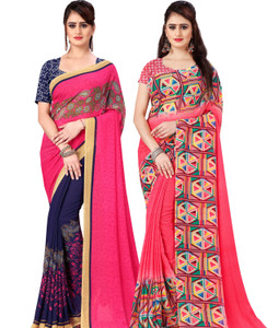 ANAND Printed Daily Wear Georgette Saree