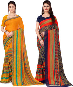 ANAND Printed Daily Wear Georgette Saree
