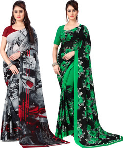 ANAND Printed, Floral Print Daily Wear Georgette Saree