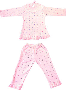 Kids Wear Fashion Kids Nightwear Baby Girls Printed Fleece Blend