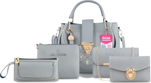 SGM Fashion Women Grey Handbag