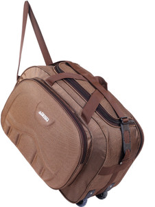 Airish (Expandable) Expandable) Waterproof Polyester Lightweight 50 L Luggage Travel Duffel Bag with 2 Wheels Travel Duffel Bag Duffel With Wheels (Strolley)