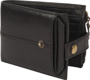 Jungler Men Black Genuine Leather Wallet