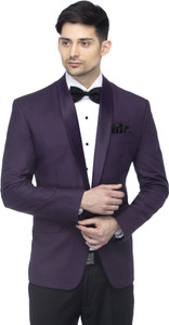 FAVOROSKI Solid Single Breasted Party Men Blazer