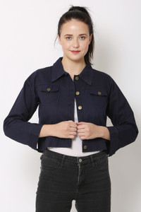 J R FASHION Full Sleeve Solid Women Jacket