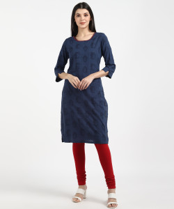 RANGRITI Women Printed Straight Kurta