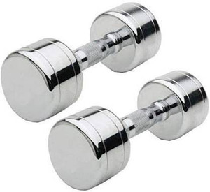 vnh PAIR OF 2.5 KG(2.5KG X 2)STEEL DUMBBELLS Fixed Weight Dumbbell