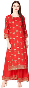 DHRUVI Women Kurta Palazzo Set