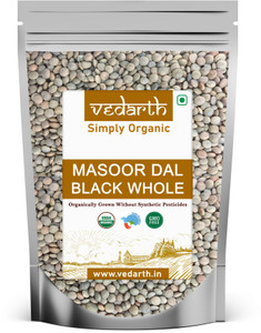Vedarth Organic Unpolished Brown Masoor Dal (Whole)