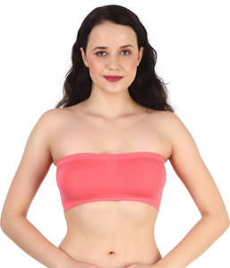 BENCOMM Pink Teen Ager Bra One Piece (Size - 30) Women Bandeau/Tube Lightly Padded Bra