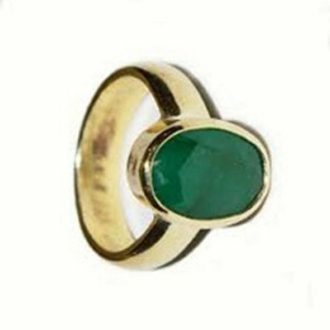 RATAN BAZAAR Emerald Stone Ring Natural 6.25 carat Stone Panna Certified unheated & Untreated Stone for men & women Stone Emerald Ring