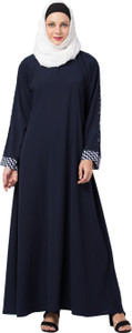 MRC MRC9106-A-line simple abaya अबया हिज़ाब के साथ