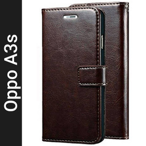 Krofty Flip Cover for Oppo A3s