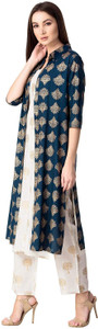 TFP Women Kurta Pant Ethnic Jacket Set