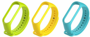 PORTLIX Sports Soft Silicone Durable TPU Wristband Lightweight Strap For (Watch Not Included) Smart Band Strap-03 Combo Smart Band Strap