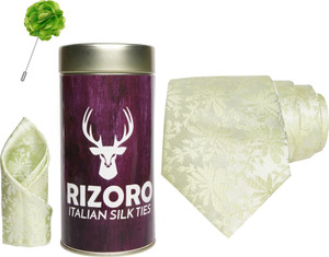 RIZORO Satin Cufflink & Tie Pin Set