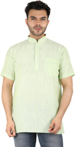 Latest Chikan Men Self Design Straight Kurta