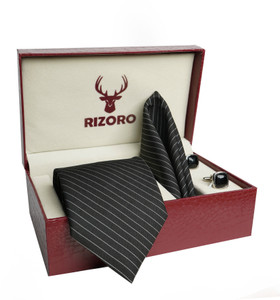 RIZORO Satin Cufflink & Tie Pin Set