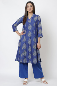 BIBA Women Kurta Palazzo Set