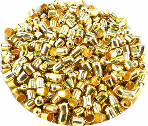 Crafto Golden Tassel Making End Caps Smaller for Women (7 x 6 mm) - Pack of 100
