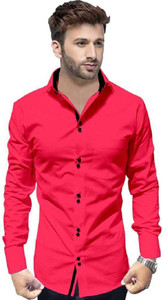 Voroxy Men Solid Formal Brown Shirt