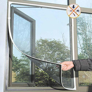 Divyanshi Polyester Adults Washable Insect Net, White, 4X4 ft Window Mosquito NET Mosquito Net