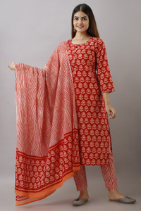 his&her Women Kurta Pant Dupatta Set