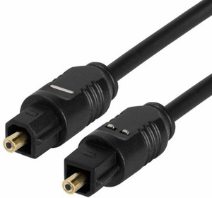Hybite Fiber Optical Cable 1.5 m Toslink Digital Fiber Optical Cable (Black) (1.5 Meters)