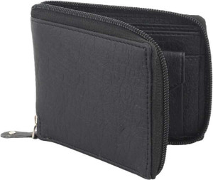 DECO HIDE Men Black Artificial Leather Wallet