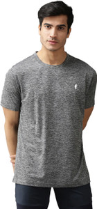 EPPE Solid Men Round Neck Grey T-Shirt