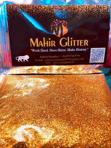 Mahir Glitter GOLDEN GLITTER FOR ART & CRAFT & FACE & NAIL ART