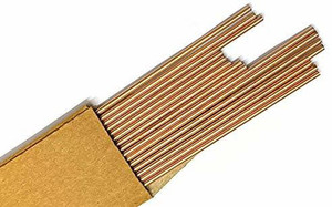 Solbraze 10 Pcs Copper Brazing Rod [BCup2-0% Silver] Dia 2.4mm Copper ...