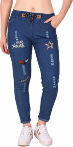TEKTARWI Jogger Fit Women Blue Jeans