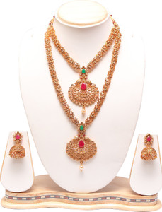 Ethnicking Alloy Gold-plated Gold Jewellery Set
